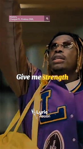 Me and you 🫵 We got history - Fireboy DML ft. Cheque (Lyric Video)