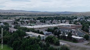 Craig Colorado. Yampa valley in western colorado. Coal power plant visible in distance.