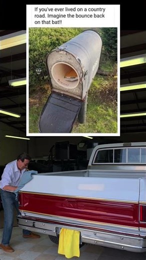 Imagine the bounce back 🤣 #mailbox #meme #fail #prank #lol #baseballbat #shorts #country #concrete