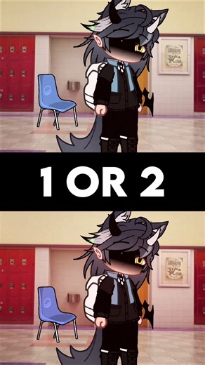 WAAA WAH WA WAH ▪︎ 1 or 2 ▪︎ #friskywolfy #gacha #gachaclub #shorts #trend #gachalife #edit #viral