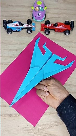 How To Make a Lightning Stealth Paper Airplane | Easy Origami Jet