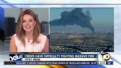 12K views · 58 reactions | It took about 90 minutes for firefighters to battle back the intense flames of Friday's junkyard fire in Otay Mesa: https://bit.ly/2vD8IKM | 10News – ABC San Diego KGTV | Facebook