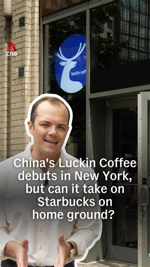 69K views · 210 reactions | ☕️ China’s Luckin Coffee opened its first two stores in New York early July — but can it take on caffeine giant Starbucks on its home turf? With promos of US$1.99 per drink, Luckin may give Starbucks a run for their money. CNA's Mitch McCann reports. #usnews #news #luckincoffee #china #chinanews | CNA | Facebook