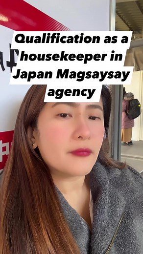 Qualification as a housekeeper in japan magsaysay agency #poisonivyjane #housekeeperjapan | Poison Ivy Jane