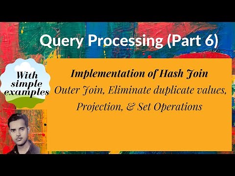 [DB56] Hash Join, Outer Join, Eliminate duplicate values, Set Operations: Cost Calculations
