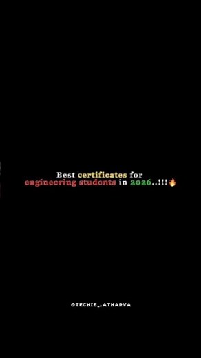 Best certifications for engineering students in 2026 🚀 📈