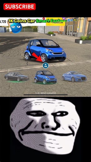 1700HP Smart Fortwo Sold 1$ 🔥 Car Parking Multiplayer #youtubeshorts