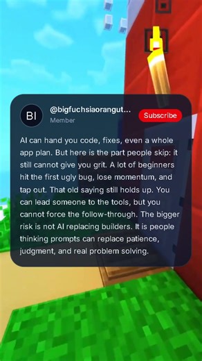 AI Can Guide You, But It Can't Make You Build