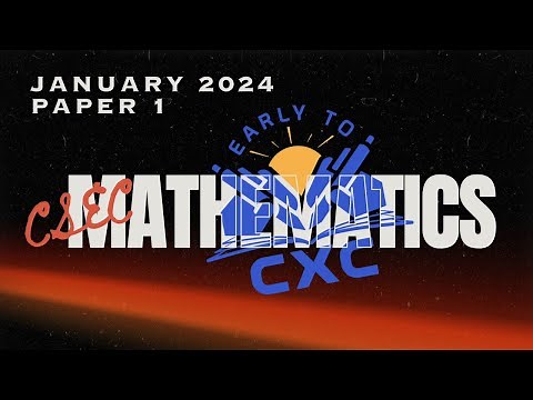 Mathematics January 2024 Paper 1