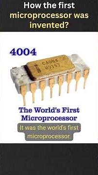 How the first microprocessor was invented #intel #siliconvalley #microprocessor