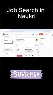 how to search for job in naurki | Job search in naukri | Software jobs #jobsearch #jobvacancy