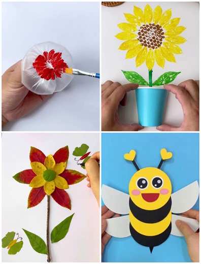 Learn to Make Flower Paintings | Kids Planet