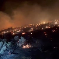 Wildfire near Highway 2 challenges firefighters in Douglas County