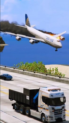 Plane Engine Fire Turns Into Perfect Emergency Landing on Beach