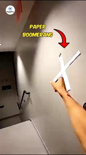 Paper Boomerang That Comes Back 😳 #origami #shortsfeed #shorts