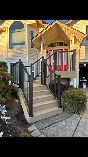 We went with the hidden fastener plug system on this decking. Turned out great! #Timbertech #azek #ariarailling | Integrity Renovators LLC