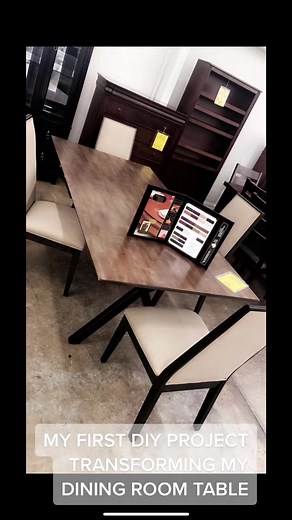 Black Dining Table Painting DIY Project