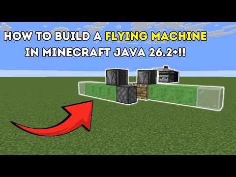 How To Build A Flying Machine in Minecraft 26.2!