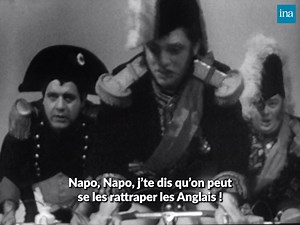 1964, Jean Yanne et Jacques Martin créent "1=3", une émission satirique qui détonne par son style et sa liberté de ton. Après seulement 5 numéros, l'émission est supprimée car les humoristes ont osé parodier la bataille de Waterloo ! | INA