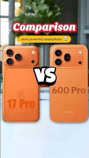 iphone 17 pro vs honor 600 pro #smartphone #tech