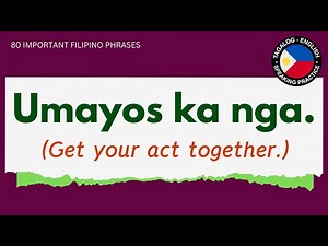 80 IMPORTANT FILIPINO - ENGLISH PHRASES FOR CONVERSATION | English-Tagalog Speaking Practice