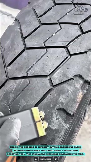 Tire Regrooving Tool: Hot Blade for Cutting Fresh Angled Tread Grooves #innovationtools
