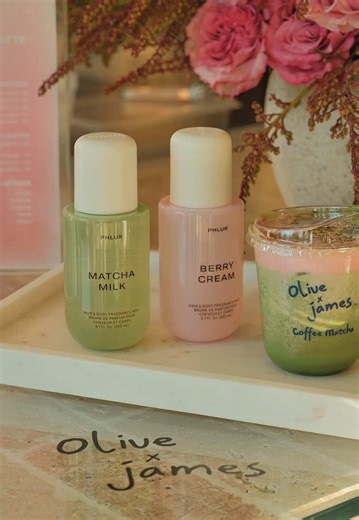 pov: valentine’s sweetness isn’t roses 🤍🍓🍵 valentine’s day 2026 olive & james × phlur matcha milk berry cream one sip and you’re in love #valentinesday #matchalover #losangeles #phlur #oliveandjames @Phlur Fragrances
