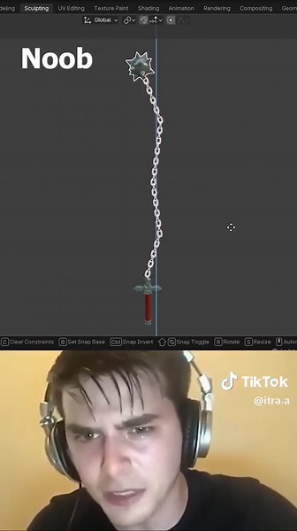 Noob Vs Pro- Whip Animation #blender #tutorial #instagood #funny #reels #memes #viralreels #artist