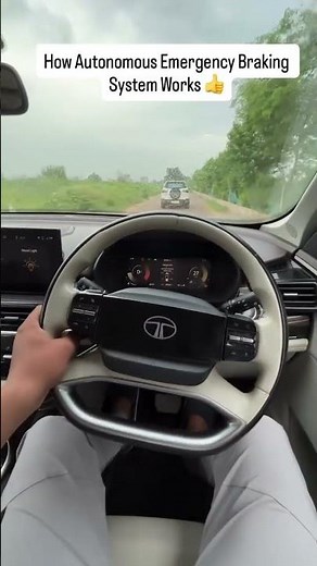 How Autonomous Emergency Braking System Works || Tata Safari Emergency Self Braking ||