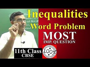 Class 11 Maths linear inequalities word problems cbse 2019 Q7