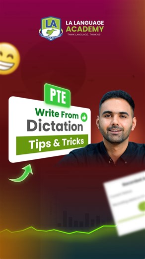 LA Language Academy on Instagram: "PTE Write From Dictation Tips & Tricks ✅ #pte #pteacademic #writefromdictationtipsandtricks #ptetipsandtricks #ptelisteningtips #ptespeakingtips #ptereadingtips #ptewritingtips #pteonlineclasses #languageacademy #ptebyvarundhawan"