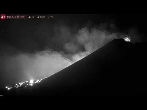 Aug 26, 2025: Etna Volcano Erupting! 4K Ultra HD