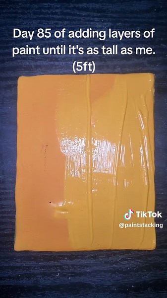 Day 85: Creating a 5-Foot Tall Paint Layered Artwork