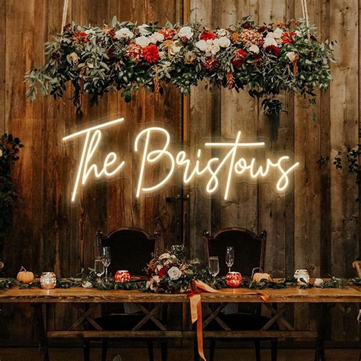 Neon Sign Custom Name, Rustic Name Neon Sign, Custom Neon Sign Battery Operated, Neon Sign Custom Wedding, Custom Led Neon Sign for Wedding - Etsy