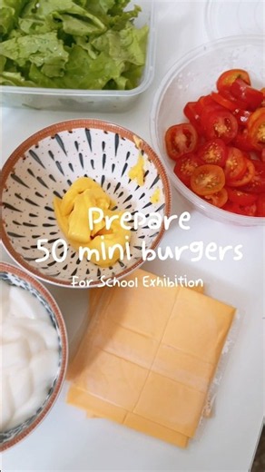 Making 50 Mini Burgers for a School Exhibition! 🍔