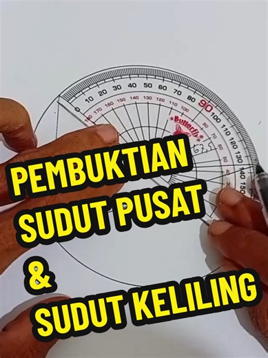 hubungan sudut pusat dan sudut keliling beserta pembuktiannya #kentomath #tiktoklive #livehighlights #maths #sudutpusatdansudutkeliling