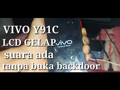 mengatasi hp vivo y91 y91c layar blank hitam gelap suara ada