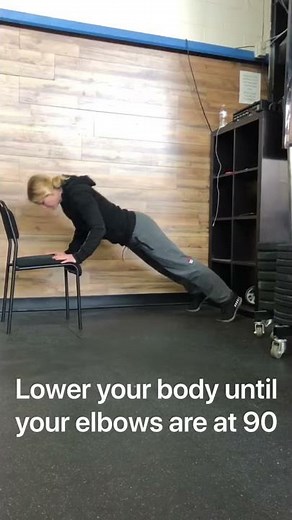 Chair Push ups