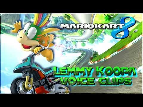All Lemmy Koopa Voice Clips • Mario Kart 8 • All Voice Lines • Nintendo Switch (Carlee McManus)