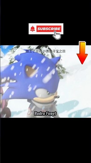 Sonic on snow 😱 Knuckle climbing on snow 🥶🔥#sonic