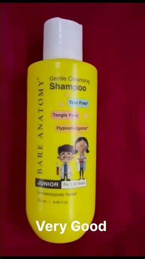 Best Bare Anatomy Junior Gentle Cleansing Shampoo Unboxing | Amazon India | Kids Shampoo Review |