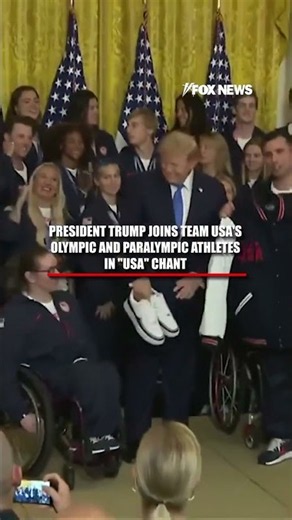 Trump joins Team USA's CHANT #foxnews #news #us #fox