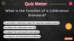 What is the function of a Calibration Standard? Watch Full Video: https://bit.ly/calibrationquestions Website: instrumentationtools.com Tags: #calibration #sensors #measurement #instrumentation | InstrumentationTools | Facebook