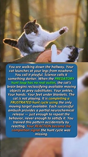 Why Your Cat Attacks Your Legs Out of Nowhere — This Is the Real Answer #cat