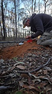 Metal Detecting ain't all gravey. I dug this weak sounding target at the surface only to end up digging into the soft shale bedrock. Usually if this happens it's a good gold nugget.... | Vo-Gus Prospecting
