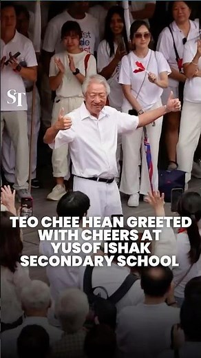 Teo Chee Hean greeted with cheers at Yusof Ishak Secondary School | GE2025