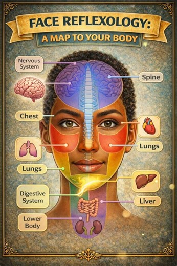 Face Reflexology Points | How Facial Zones Are Linked to Your Body #healthtips #reflexology