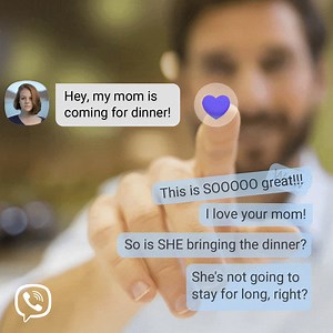 💜 Say more with less! 😮 Message reactions have arrived to one-on-one chats! 🎉 React to messages with a heart, laugh, shock, sadness, or anger in any chat. | Viber