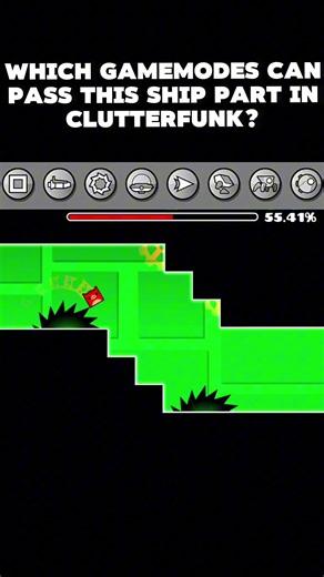 Geometry Dash Clutterfunk Ship Part Gamemodes Explained