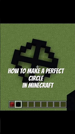 How to make a perfect circle in Minecraft!